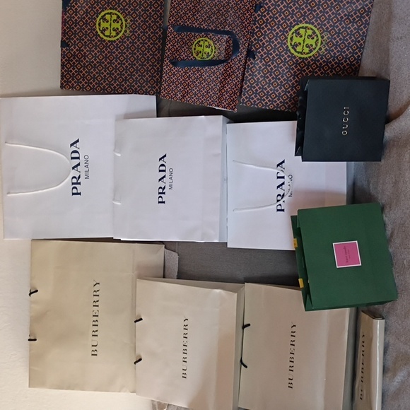 Burberry Handbags - Luxury Branded Bundle Designer Paper Shopping Bags